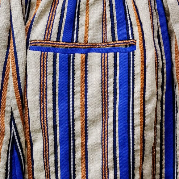 Forte_Forte R/19 6021 Blue Striped Pants - Picture 8 of 12